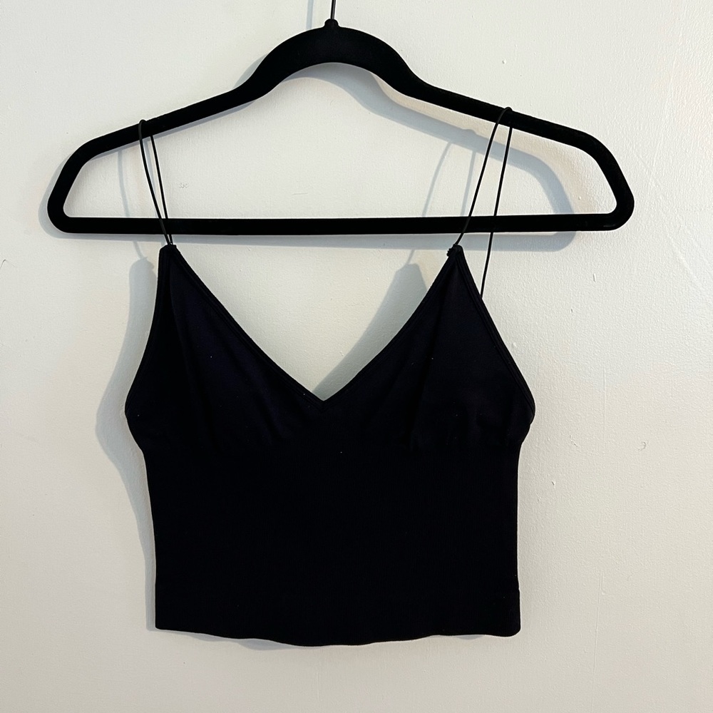 Black Free People cropped tank